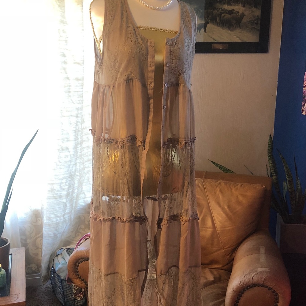 Taylor & Sage Duster Sleeveless - Large